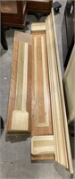 (II) Wooden Fireplace Mantel (75” x 50” x 9”)
