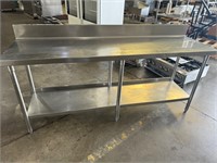 84” x 24” Stainless Table