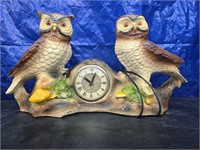 Vintage Handmade 1984 Owl Clock