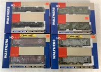 lot of 4 Walthers HO Train Cars