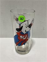 Pepsi, underdog character, glass