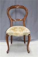 Walnut Balloon Back Parlor Chair