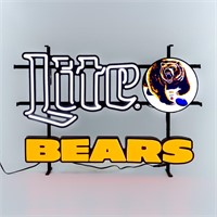 Miller Lite Chicago Bears Light Up Sign