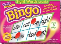 Sealed Bingo Game - Sight Words - Level