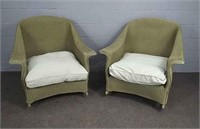 2x The Bid Quality Outdoor Wicker Chairs