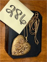 Large Gold Heart Locket