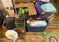 Contents of Boxes Inc. Enamel Pot, Ceramic Vases,