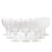 12 Stuart crystal "Park Lane" water goblets