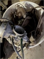 Bucket of auto parts