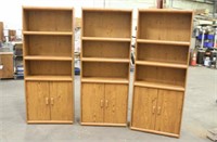 (3) Bookcases, Approx 29"x12"x6FT