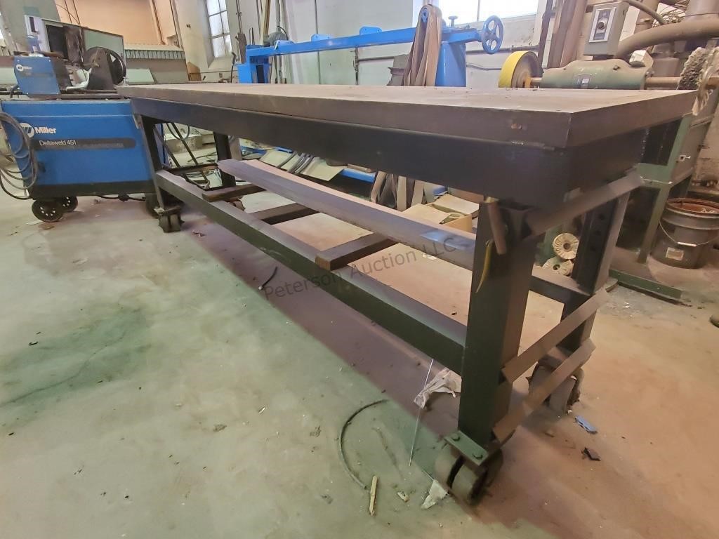 Heavy Rolling Adjustable Table