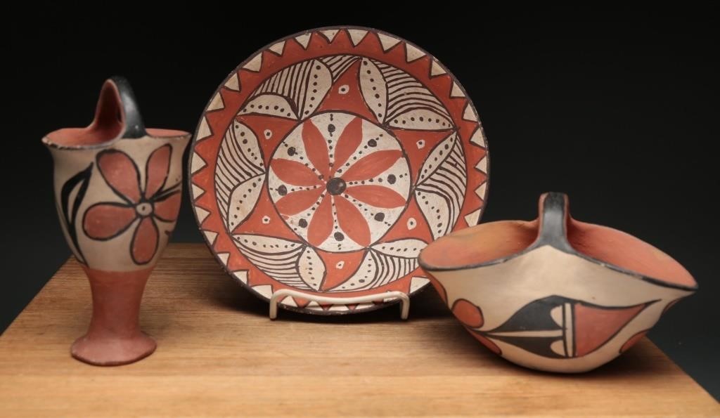 Vintage Matte Native American Pottery (3)