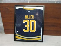 Ryan Miller #30 Replica Jersey Framed