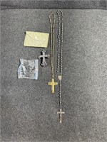 Rosary, Cross Necklace and more