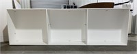 White Wall Storage Unit - 96x12x30
