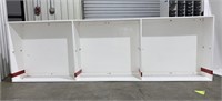 White Wall Storage Unit - 96x12x30