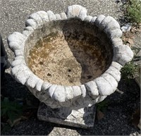 (E) Concrete Plant Stand 17”