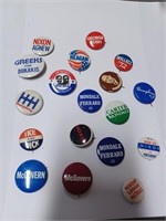 Lot of Political Button Pins to Include Nixon,