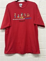 Disneyland Pin Collecting Builds Character Tee XL