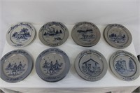 Collection of Rowe Pottery Works Christmas Plates