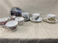 3 Sets of Cups & Saucers plus Cups