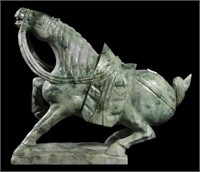 VINTAGE CHINESE SOAPSTONE TANG STYLE HORSE