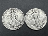 1940-S and 1941-P Walking Liberty Silver Half