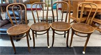 4 Bentwood Chairs.  NO SHIPPING