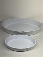EMILE HENRY FRANCE LARGE AND SMALL OVAL BAKING