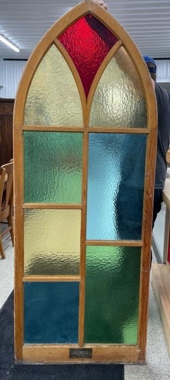 Old Church Stained Glass Window (28.75" x