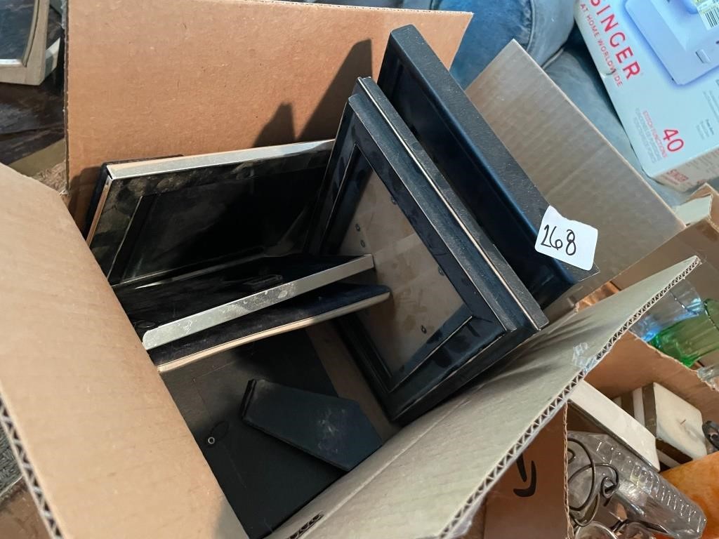 box of picture frames