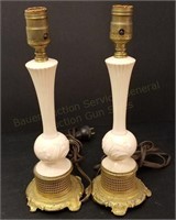 Pair of Art Pottery Table Lamps