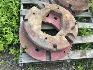 Farmall rear wheel weights, being sold as 1 pair