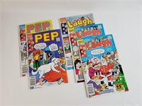Collectable PEP and Laugh Comic Books