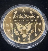 Gold Plated First Amendment Medal