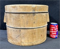 Antique Primitive Staved Wooden Bucket