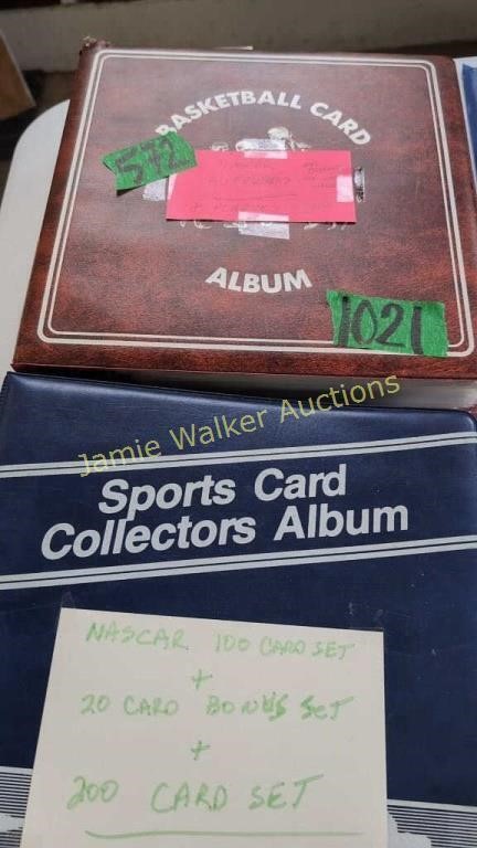 Two Binders Nascar Cards, Red Binder With