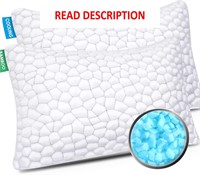 2 Pack King Memory Foam Pillows Adjustable