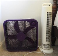 Lot #3512 - Polonis Oscillating fan and purple