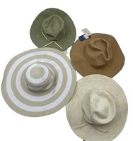 NEW Mixed Lot of 4- Summer Hats