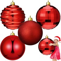 Soaoo 4-Pack 12 Christmas Ball Ornaments