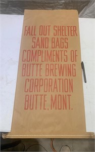 Butte Montana Fall Out Sand Bag