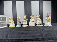 6 Small R  Doulton Figurines