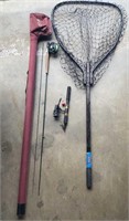 (2) Fishing Rods with Net