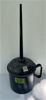 Blue Metal Oversize Oil Can (20”)