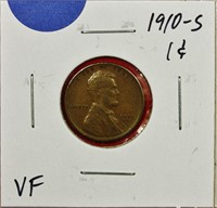 1910-S Lincoln Cent VF