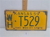1959 Kansa License Plate