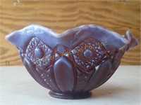 Vintage Smith Purple opalescent bowl 9" x 5"