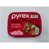 Pyrex 4c 2 Compartment Meal Box Containers