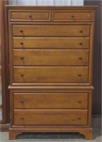 (AD) Wood  Eight Drawer Chest of Drawers. 38" x